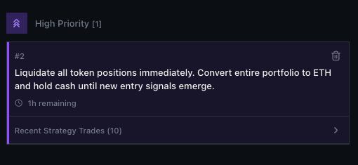 Strategy chat interface